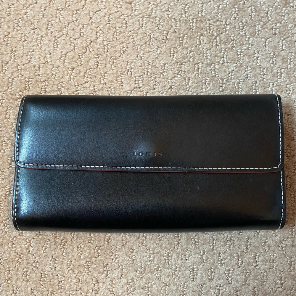 LODIS black leather wallet